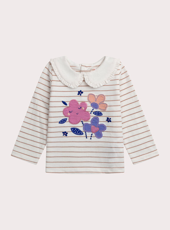 Baby-Jäckchen mit Blumen, Mädchen XIBLUBRA2 / 25WG09N1BRA001