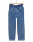 Paper Bag-Jeans mit elastischem Bund PAMOJEAN / 22W901N1JEAP274
