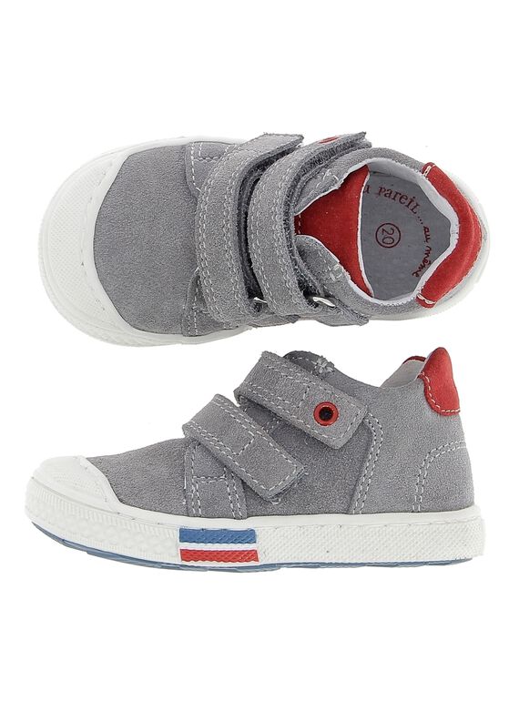 Baby boys' leather city trainers. CBGBASBOUT / 18SK38W4D3F940