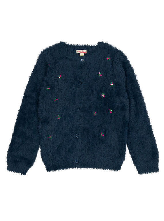 Marineblaue Strickjacke GATUCAR / 19W901Q1CAR714