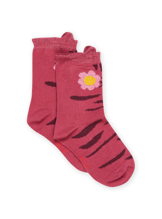 Socken mit Tiger und Blumen PYAPRICHO / 22WI01P1SOQ718