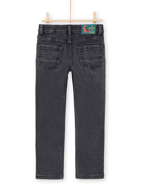 Graue Slim Fit-Jeans für Jungen MOPAJEAN / 21W902H1JEAK004