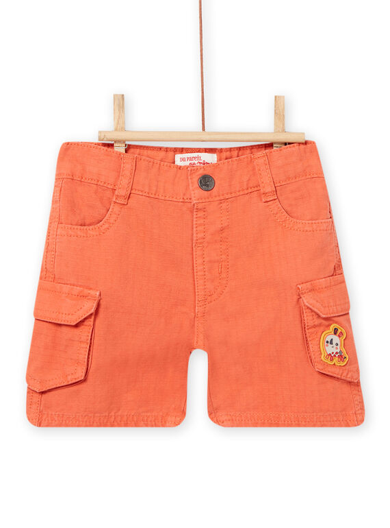 Baby Junge orangefarbene Shorts NUFLABER1 / 22SG10R2BER405