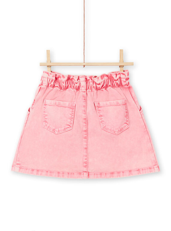 Rosa Denim-Rock für Mädchen MAKAJUP1 / 21W901I1JUPD305