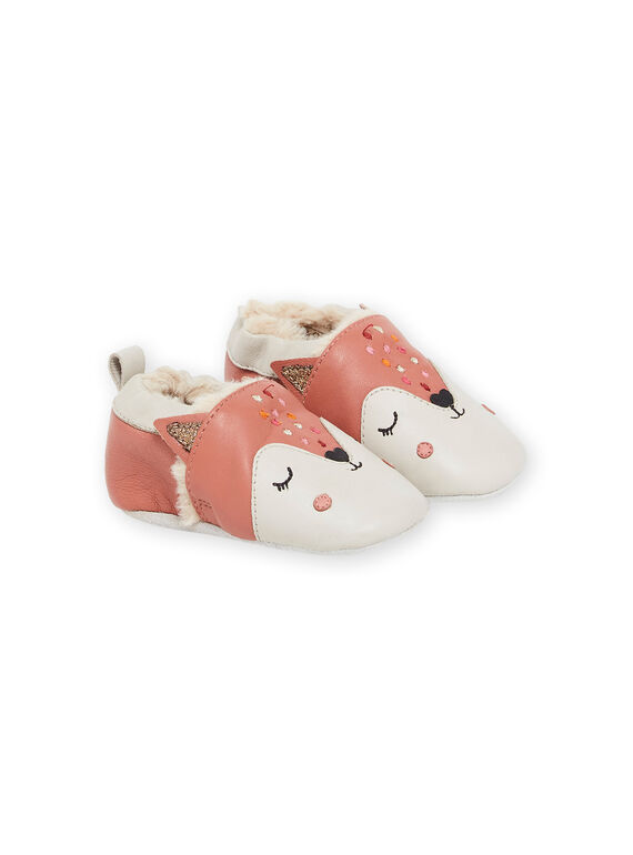 Stiefeletten aus weichem Leder mit Tieranimation PICHOSFOX / 22XK3751D3S030