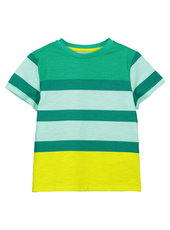 Gestreiftes T-Shirt mit kurzen Ärmeln für Jungen FOCATI6 / 19S902D5TMC000