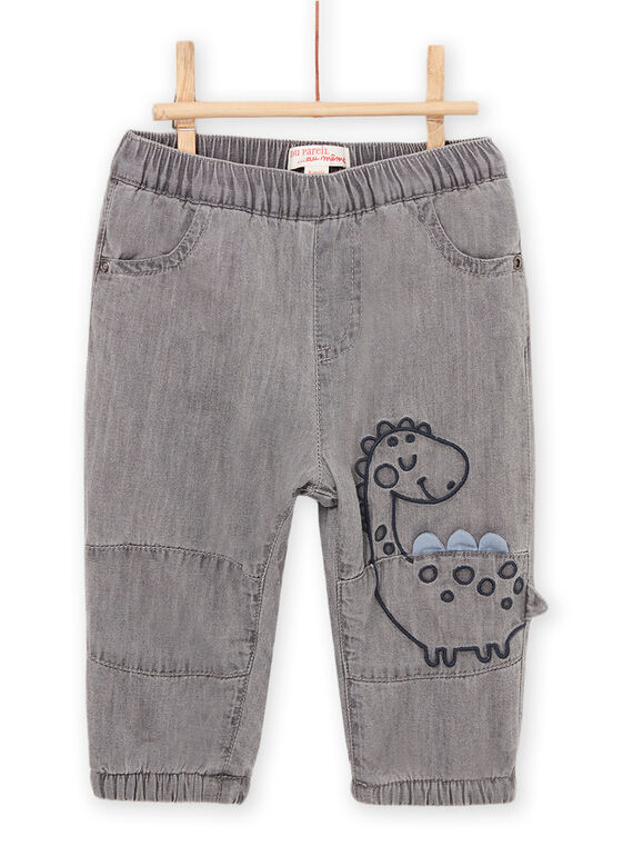 Einfarbige Jeans mit Dinosaurier-Motiv PUREJEAN / 22WG10T1JEAK004