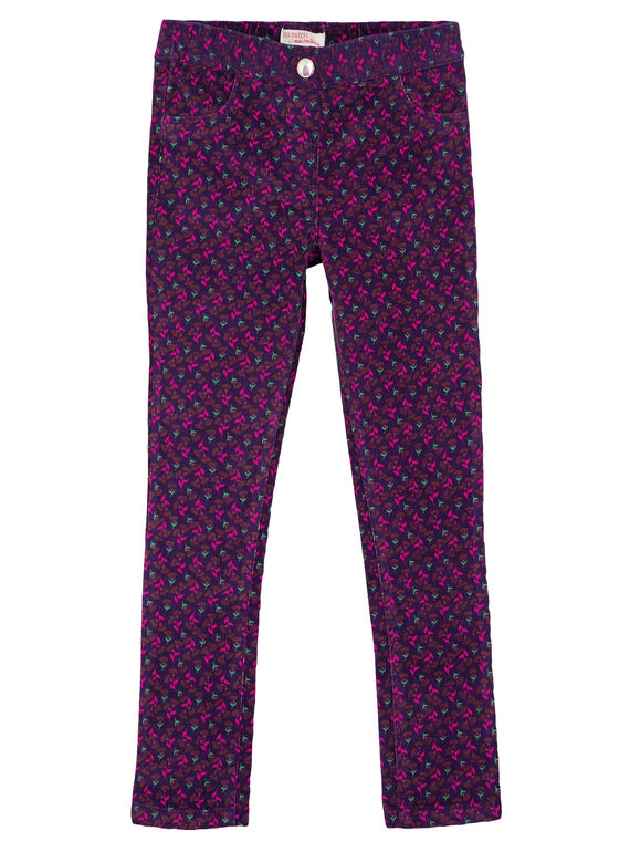 Jeggings mit Samt gemustert GAVIOPANT / 19W901R1PAN708