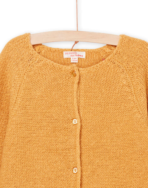 Senfgelbe Strickjacke PAJOCAR2 / 22W901D9CARB107