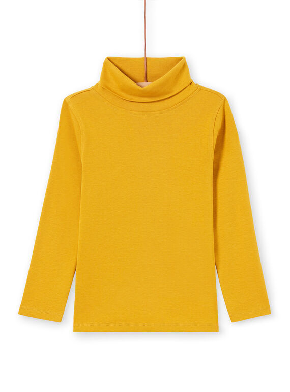 Gelbe einfarbige langärmelige Unterhosen für Jungen MOJOSOUP1 / 21W902N1SPL113
