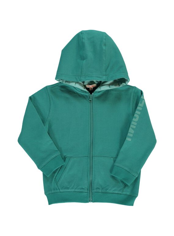 Boys' zipped hoodie DOJOGIMOL2 / 18W90232D28G603