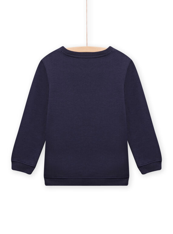 Marineblauer Weihnachtspulli für Jungen MONOSWE / 21W902Q1SWE705