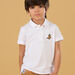 Polo-Shirt aus Piqué mit Dinosaurier-Badge