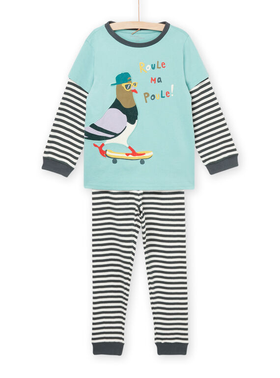 Pyjama-Set aus Sweatshirt und Hose mit Taubenmuster PEGOPYJPIG / 22WH1221PYJ631