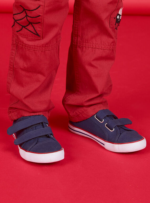 Turnschuhe aus einfarbigem Canvas für Jungen FGVELBLE / 19SK36B4D16C218