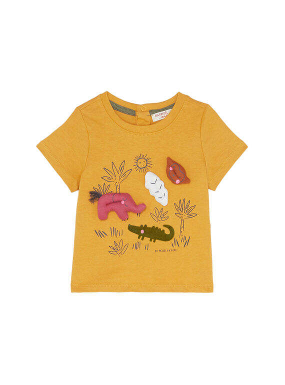 Braunes kurzärmeliges T-Shirt JUDUTI1 / 20SG10O1TMC804