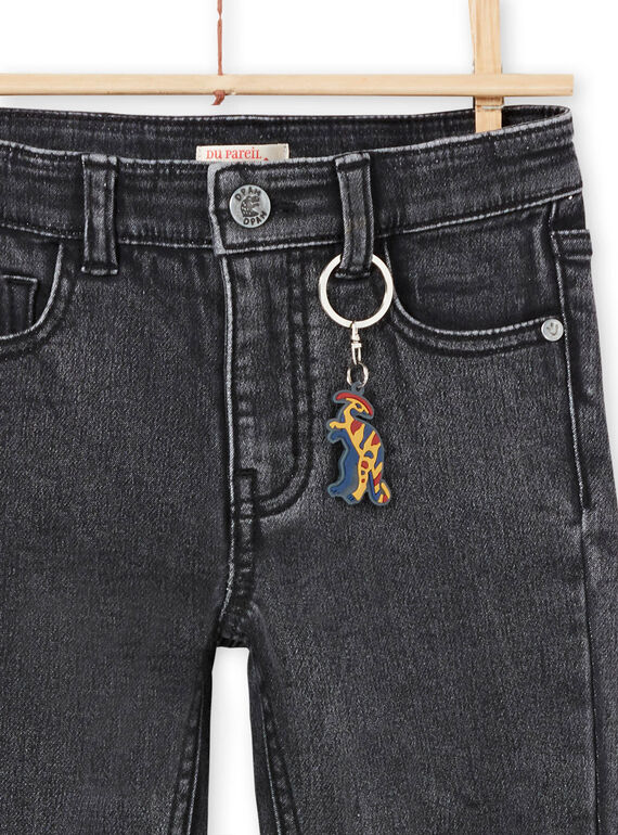 Graue Slim Fit-Jeans für Jungen MOPAJEAN / 21W902H1JEAK004
