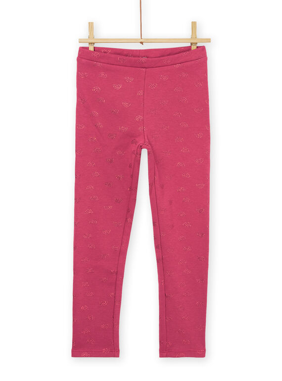 Leggings mit rosafarbenem Regenbogenaufdruck PAJOLEG3 / 22W901C2PAN718