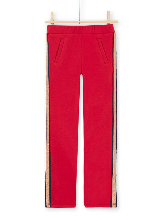 Rot gestreifte Hose für Mädchen MAJOMIL5 / 21W90114PAN511