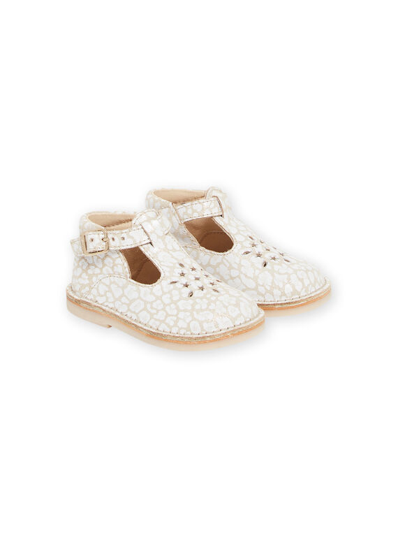 Baby Mädchen goldene Sandalen mit Phantasieaufdruck NISALDORINE / 22KK3732D13954