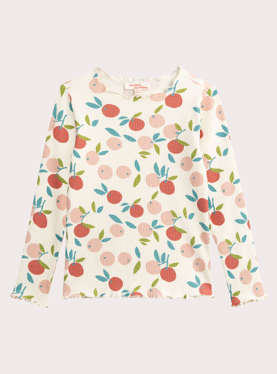 T-Shirt mit Fruchtdruck für Mädchen  VAJOUTEE4 / 24W901J1TML001