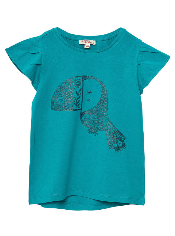 Blaues kurzärmeliges T-Shirt JAJOTI5 / 20S90143D31C235