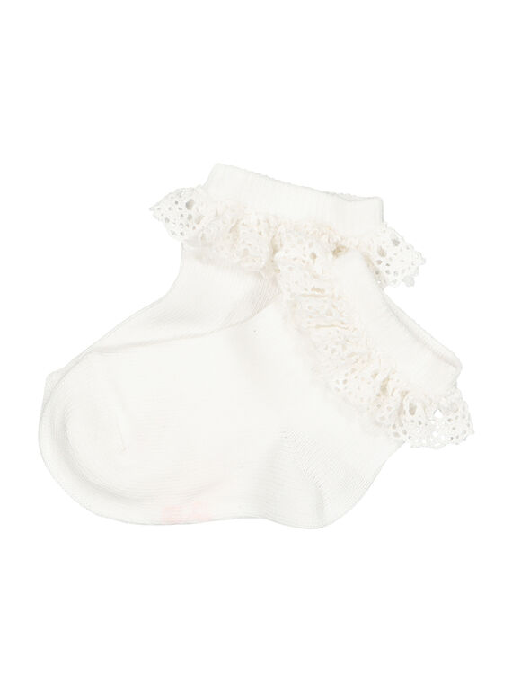 Socken mit Rüschen für Babys Mädchen FYIPOCHO2 / 19SI09Y2SOQ000