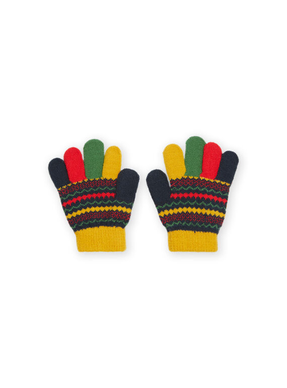 Handschuhe mit Jacquardmuster PYOGROGAN3 / 22WI02G1GANC243