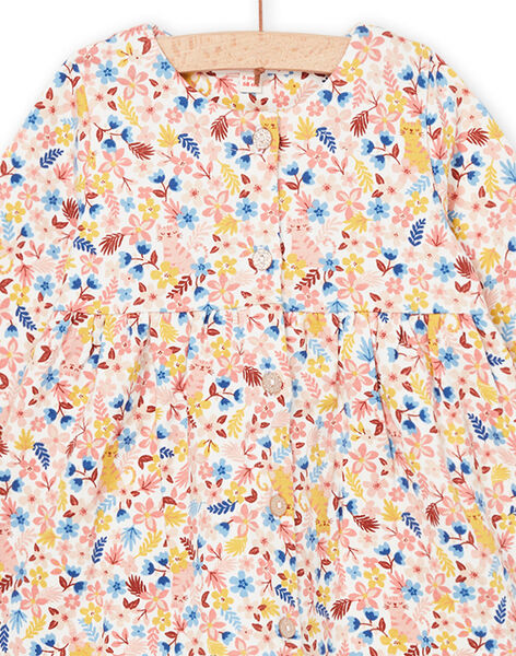 Langärmeliges Kleid mit Druck und einfarbige Leggings PICIENS / 22WG09M1ENS001