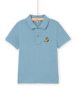 Polo-Shirt aus Piqué mit Dinosaurier-Badge ROJOPOL5 / 23S90274POLC219