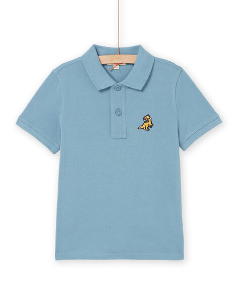 Polo-Shirt aus Piqué mit Dinosaurier-Badge ROJOPOL5 / 23S90274POLC219
