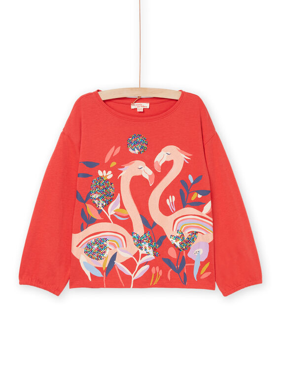 T-Shirt mit Fantasiemuster, Pailletten und Pailetten RAPURTEE2 / 23S901L1TMLF503