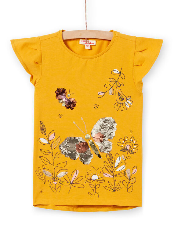 Kurzarm-T-Shirt mit magischen Pailletten LAPOETI1 / 21S901Y1TMC107