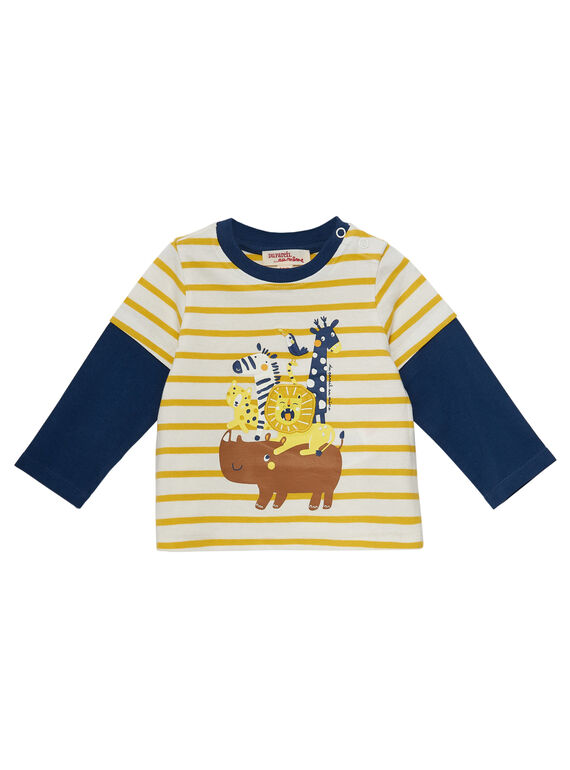 Naturweißes langärmeliges T-Shirt JUTROTEE / 20SG10F1TML001
