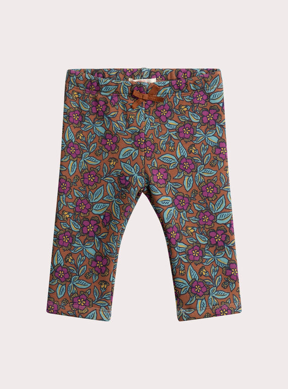 Hose mit Blumenmuster für Baby Mädchen  VIBAPAN / 24WG09Q1PAN821