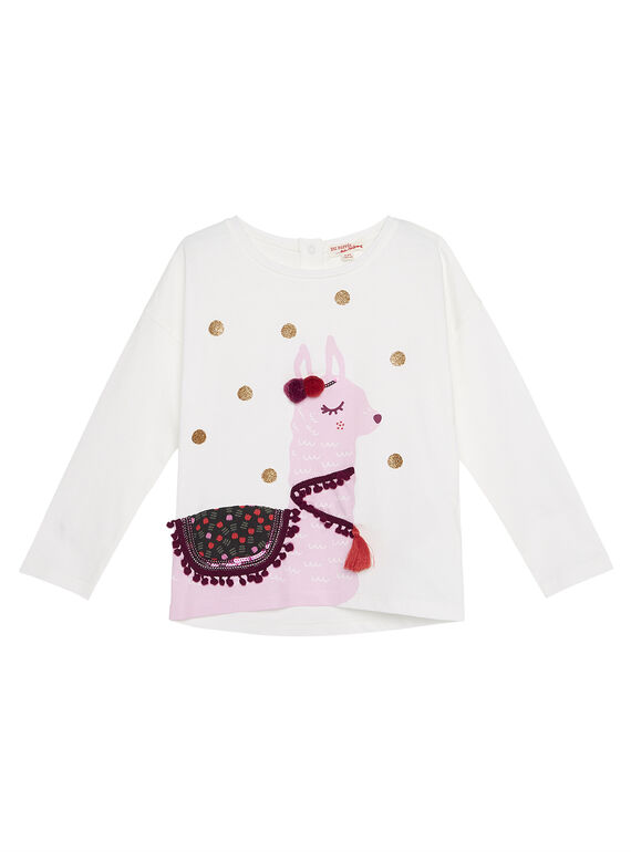 T-Shirt Langärmelig Naturweiß GABRUTEE2 / 19W901K2TML001