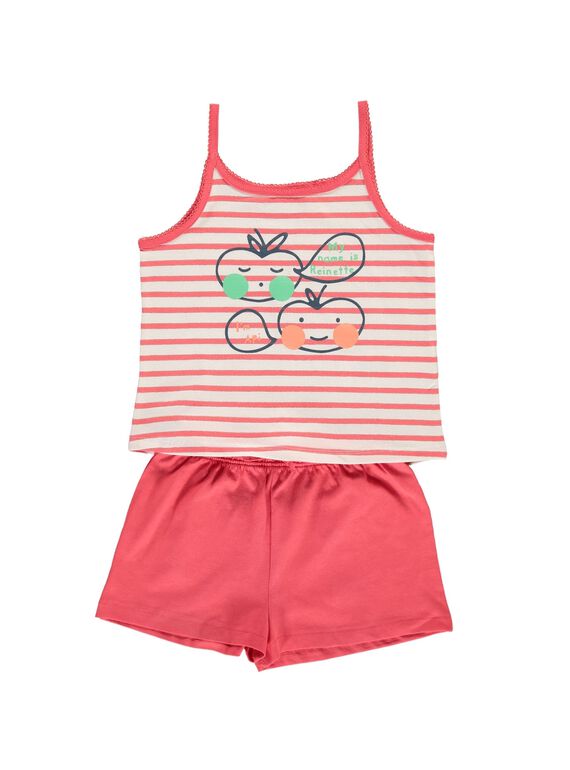Girls' cotton pyjamas CEFAPYCPOM / 18SH1164PYJ099