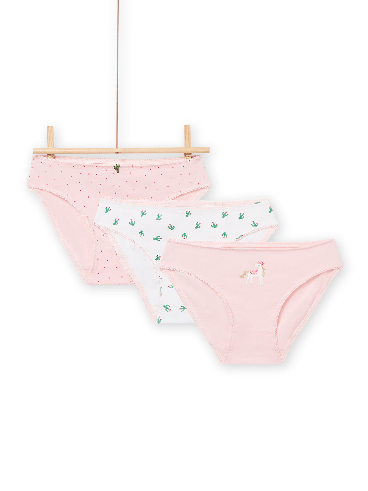 Zara Baby Kleidung Unterwäsche Slips & Panties 3er-pack slips mit durchbrochenem muster 
