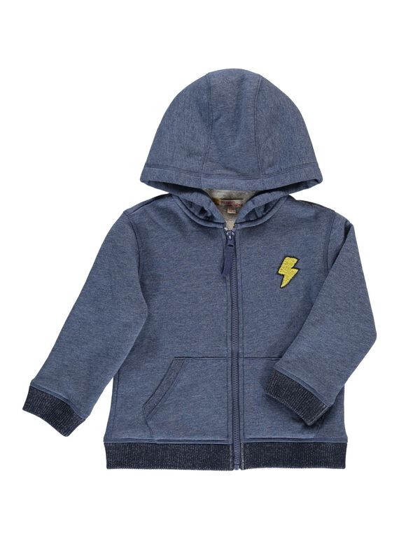 Boys' fake fur lined hoodie DOJOSHER1 / 18W902O1D28222