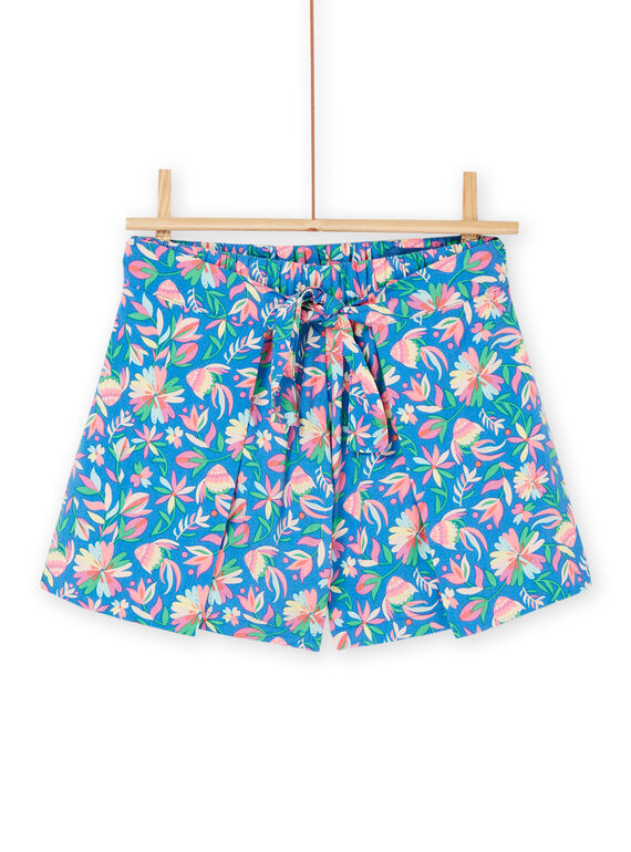 Shorts mit Blumenprint, Mädchen RAPOPSHORT2 / 23S901X2SHOC220