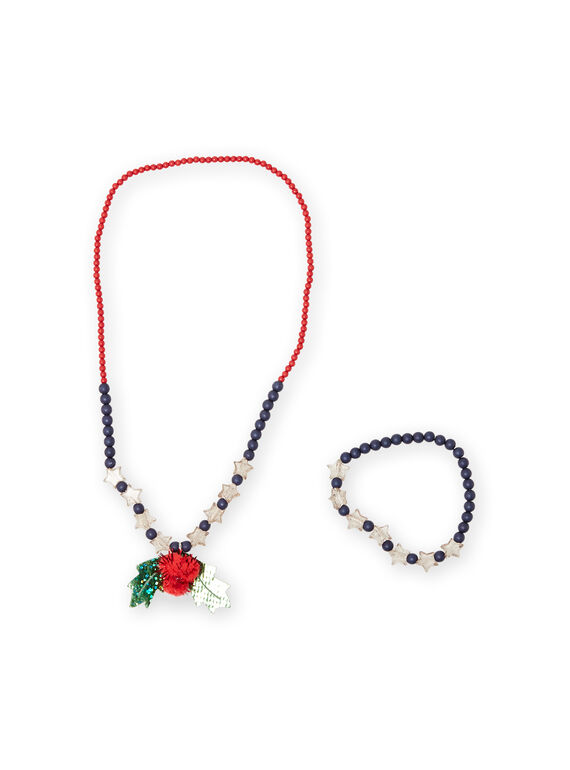 Weihnachtsperlenkette Kind Mädchen MYANOSET / 21WI01T2CLI961