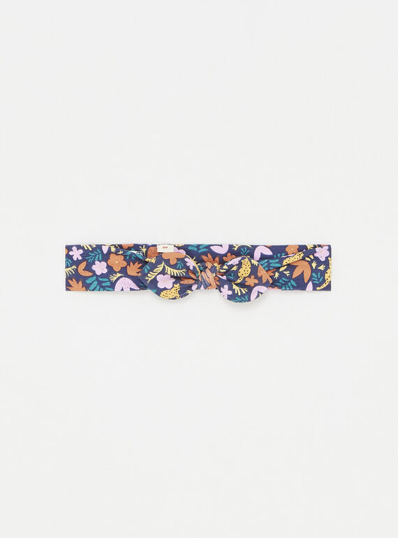 Marineblaues und orangefarbenes Stirnband SYILINBAN / 23WI09H1BANJ912