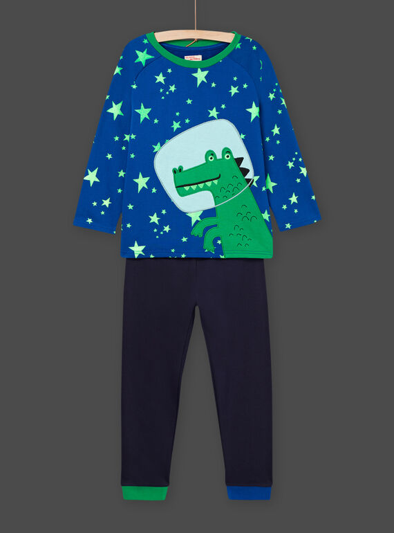 Pyjama mit Krokodilmuster und phosphoreszierendem Aufdruck REGOPYJSTARS / 23SH1255PYJ217
