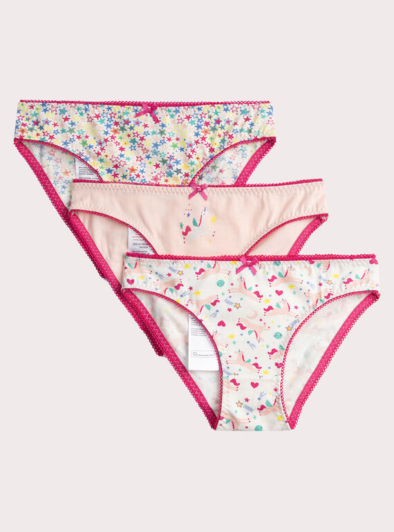 3er Set Fantasie-Print-Höschen für Mädchen  VEFALOTUNI / 24WH1182D5L001