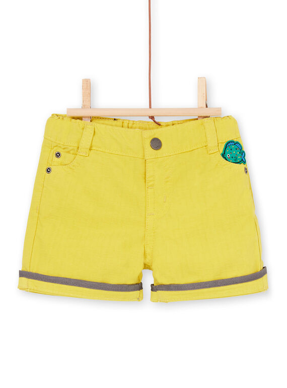 Baby Junge gelbe Shorts LUVIBER2 / 21SG10U3BERB115