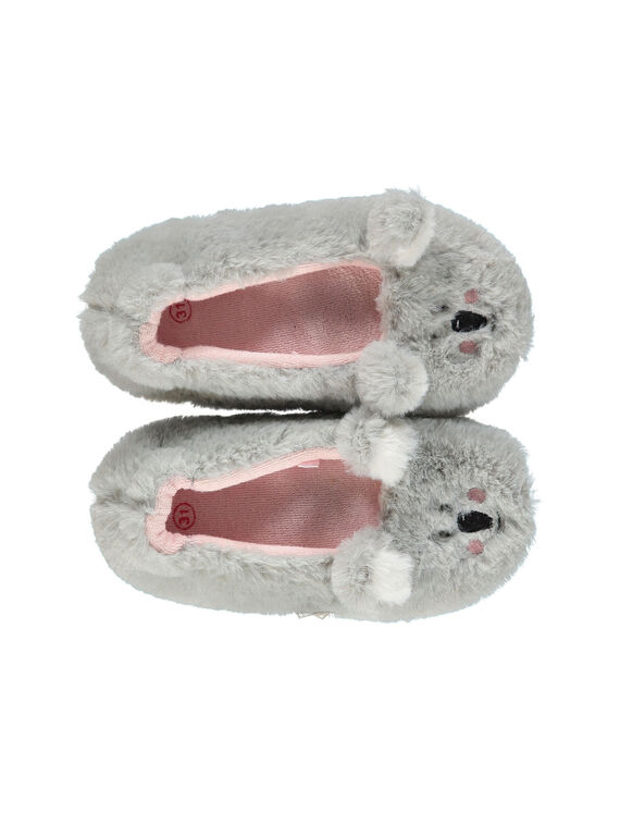 Girls' ballet pump slippers DFBALKOAL / 18WK35W5D07940