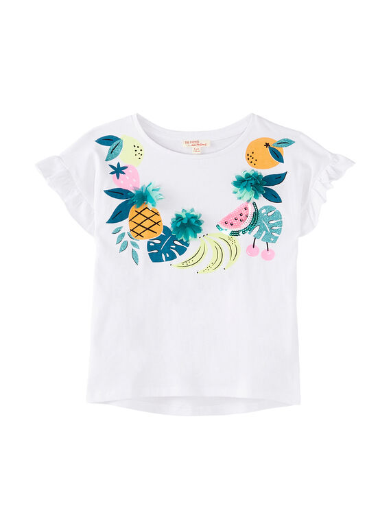 Weißes kurzärmeliges T-Shirt JAQUATI1 / 20S901R1TMC000