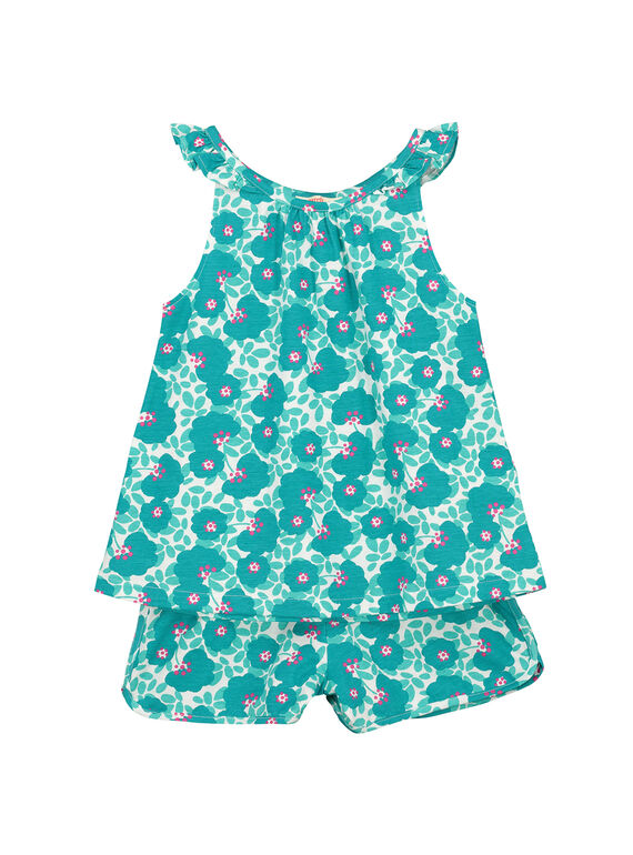 Set aus Tanktop und Shorts für Mädchen FAPLASETEX1 / 19S901P1ENS000