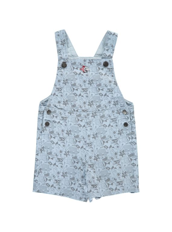 Baby boys' short dungarees CUBENSAC2 / 18SG10G2SAC099