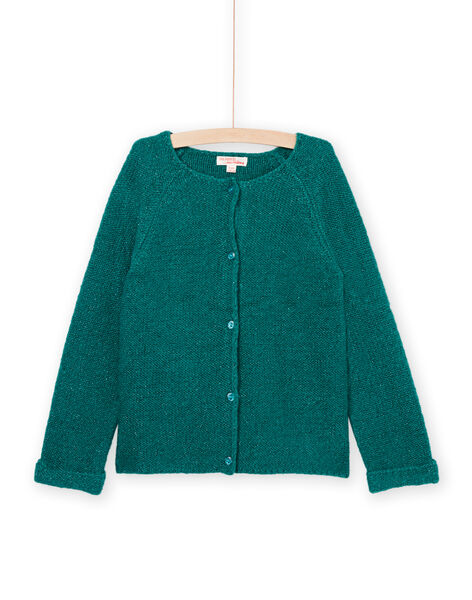 Strickjacke in dunklem Türkis PAJOCAR3 / 22W901D3CARC217